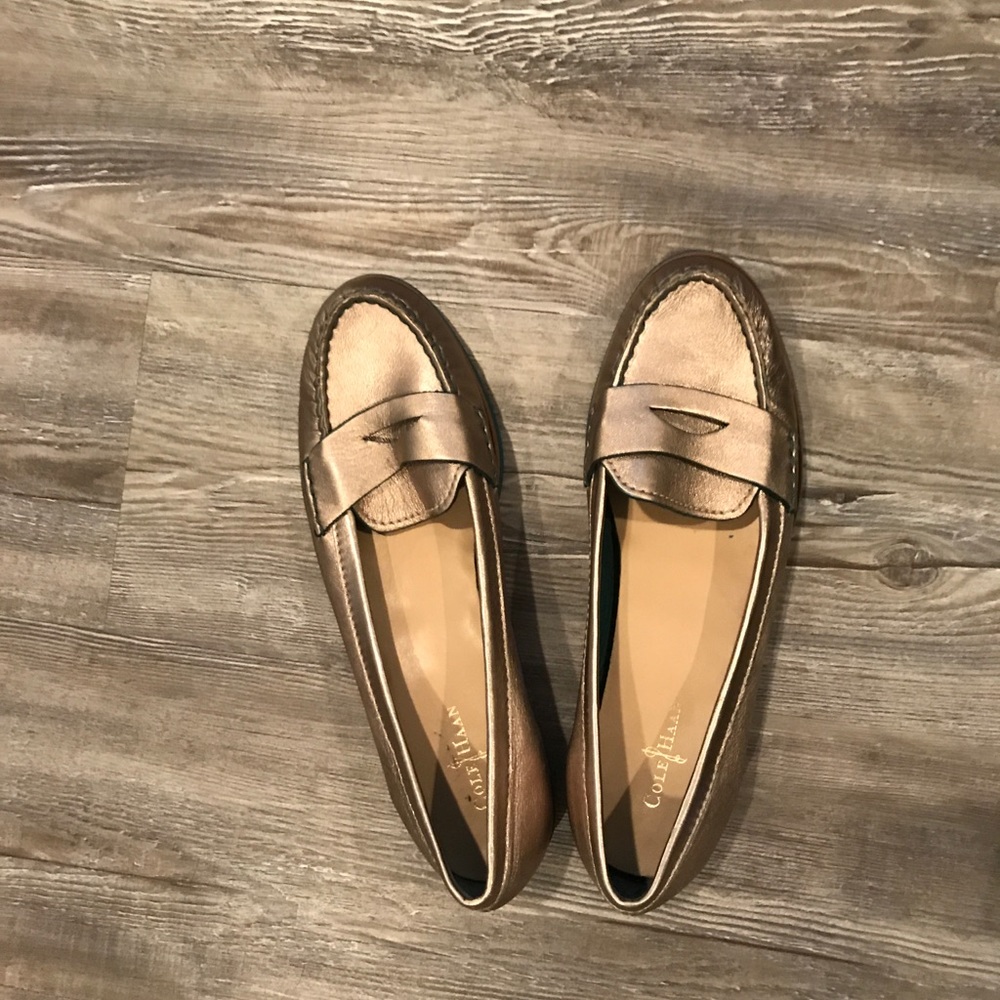 Cole Haan Metallic Loafers